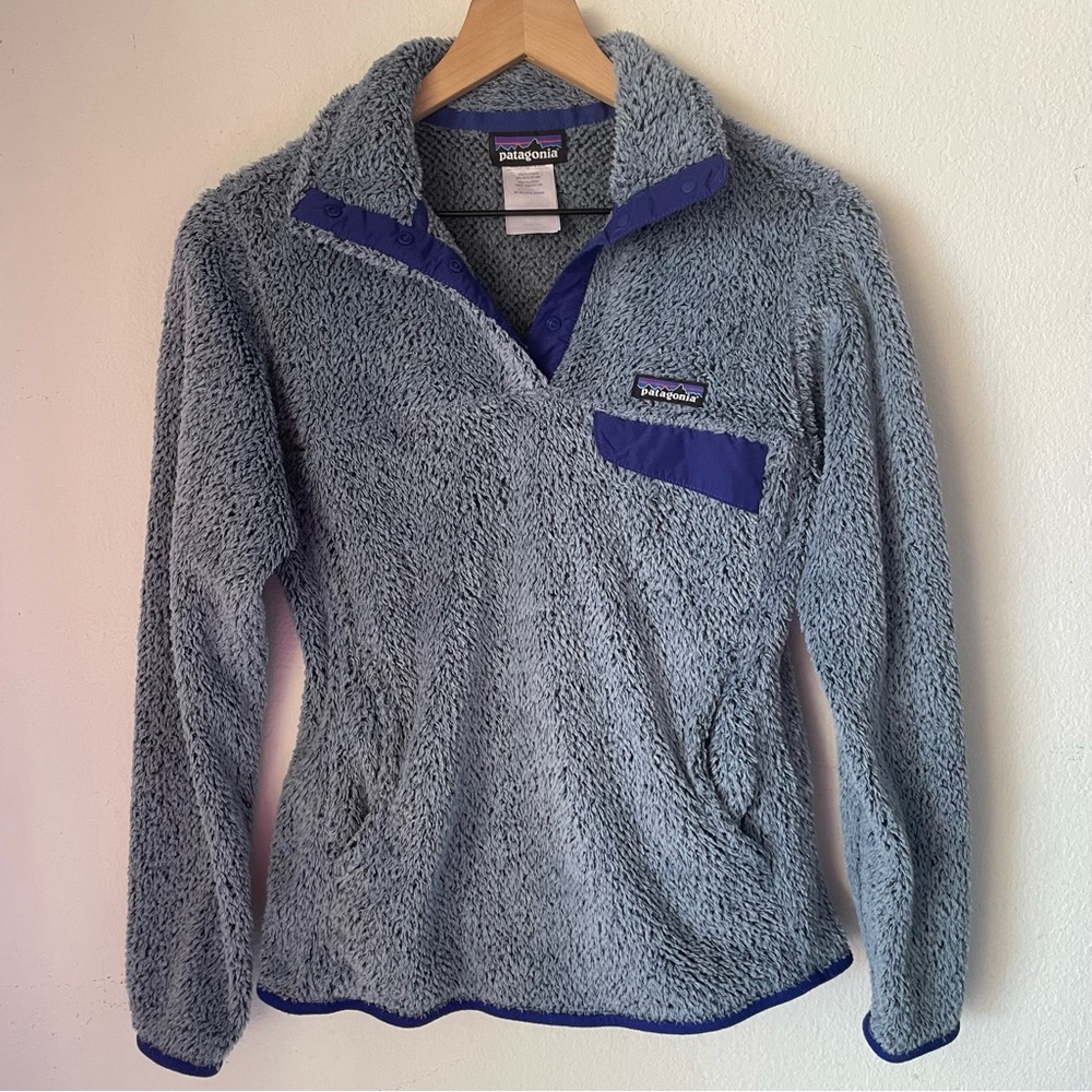 Patagonia Re-Tool Snap-T Blue Pullover Size S